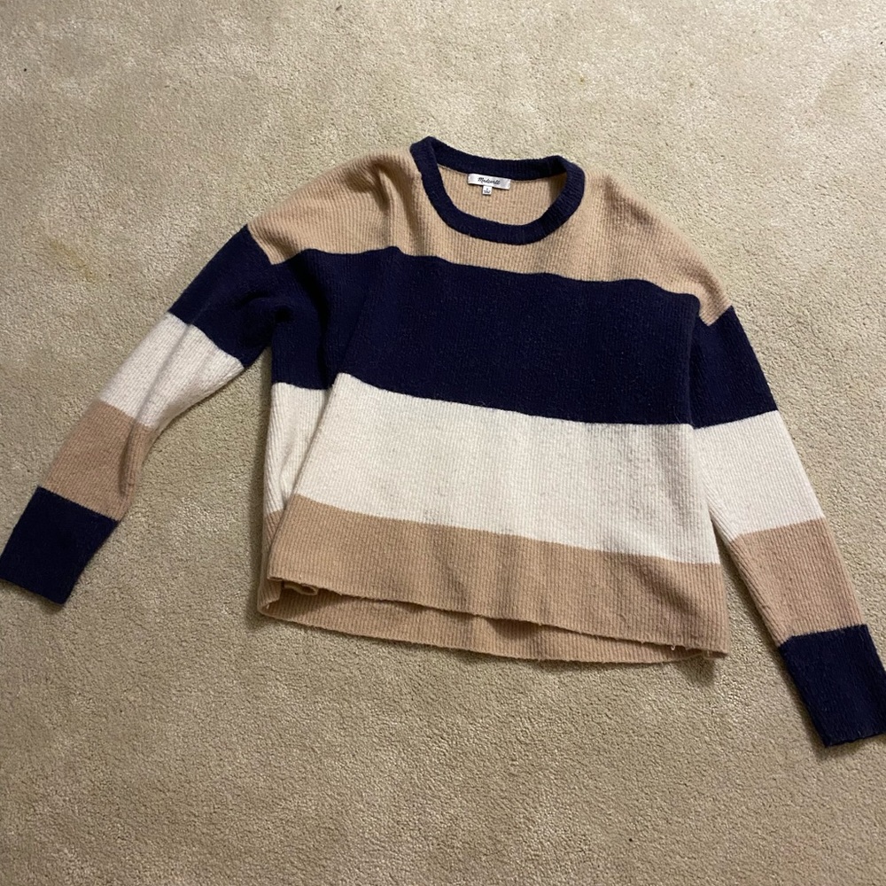 Madewell striped sweater size small